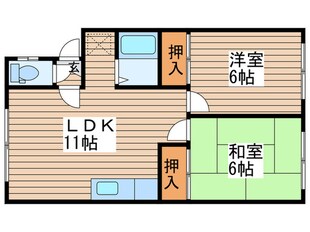 小野ハイツの物件間取画像